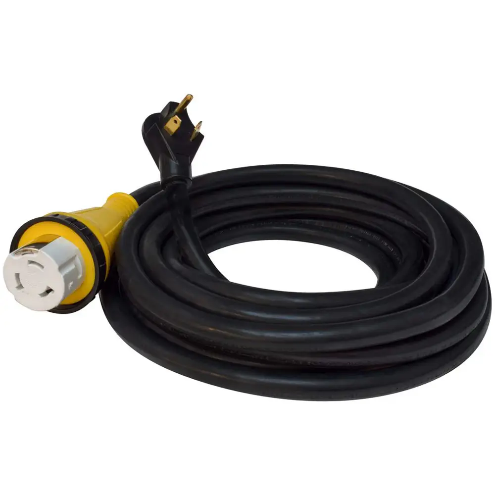 Mighty Cord™ RV Power Supply Cord 30 Amp Male Plug To 50 Amp Female Adapter - VALA10-3050EDBK